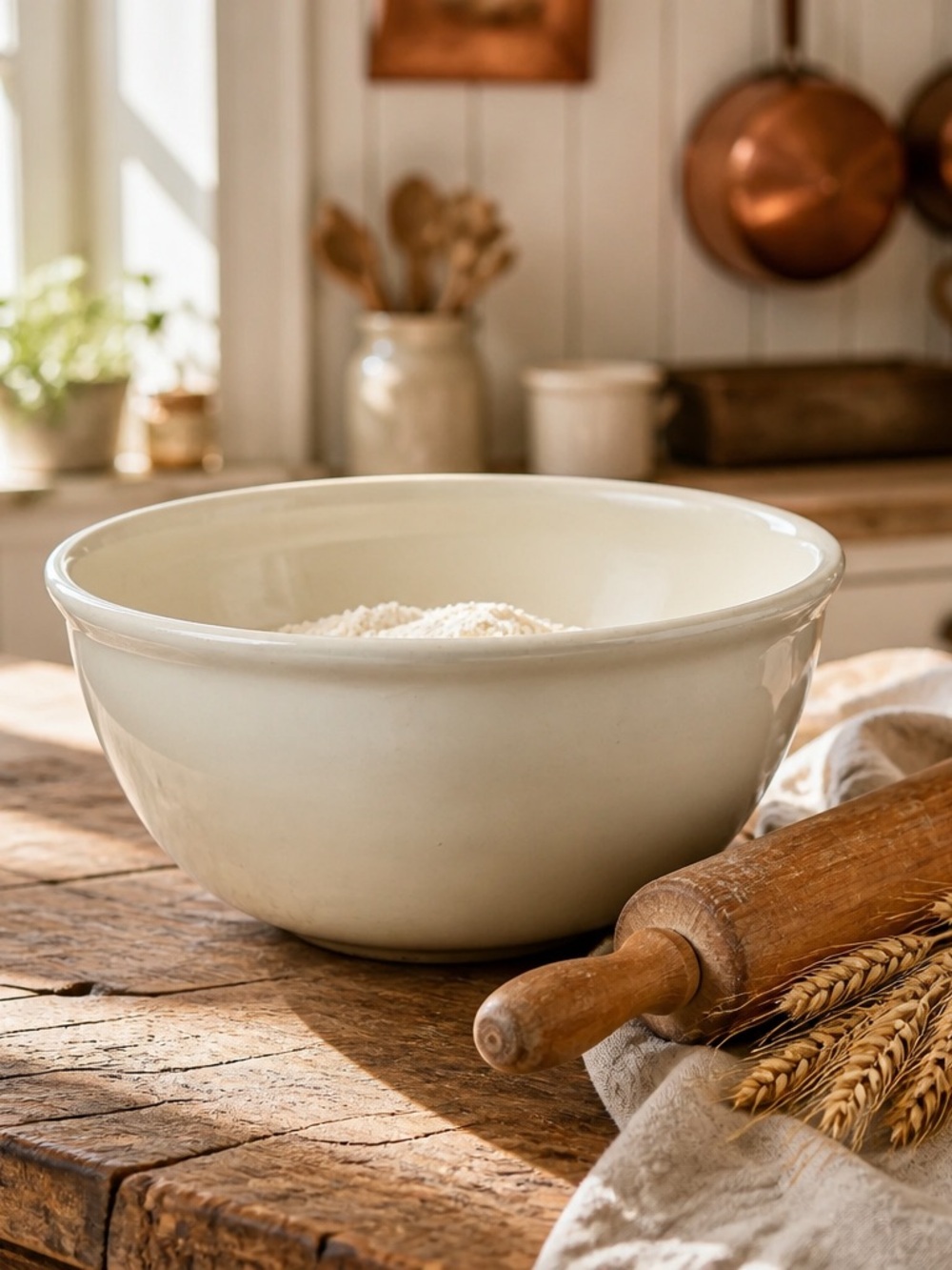 Vintage Farmhouse Earthwear Mixing Bowl (READ DESCRIPTION)